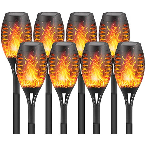 Antorcha Llama Solar Parpadeante Luces Antorcha Solar Led 8x 0