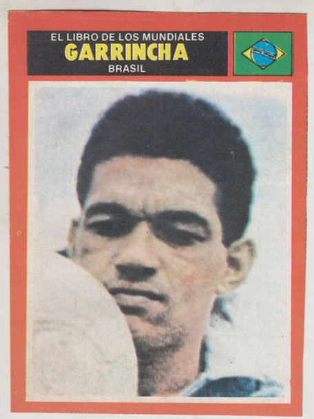 Futbol Brasil Tarjeta 1974 Mitico Garrincha Coleccionables 0