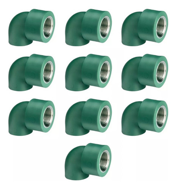 Codo Rosca Hembra 20 X 1/2 Acqua System Dema - Pack X 10 0 Codo Rosca Hembra 20 X 1/2 Acqua System Dema - Pack X 10 0