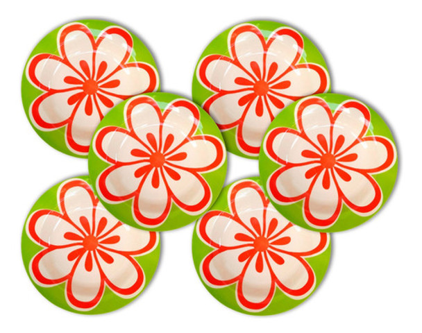 6 Plato Hondo Euforia Biona Oxford 22cm Juego Vajilla Bz3 0