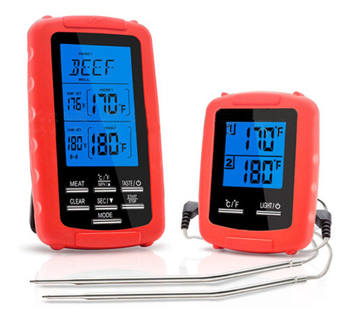 Termômetro De Carne Sem Fio Churrasqueira Termômetro Para 0