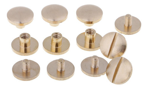 Parafuso Prisioneiro Rebites Maciços De Latão 4mm 0