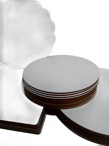 Base Para Torta De 25 Cm. Fibro Plus De 3 Mm. 10 Unidades 0