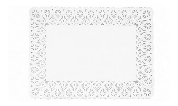 Blondas Caladas De Papel Rectangulares 18x25cm X10 Unidades 0