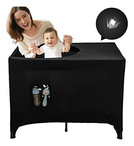 Pack N Play Blackout Cover, Hiaksedt Crib Canopy Cover Para 0