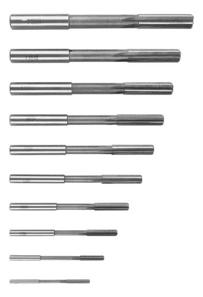 Kit De 10 Reamadores Hss Para Máquina De Torno, Tamaños: 3-1 0