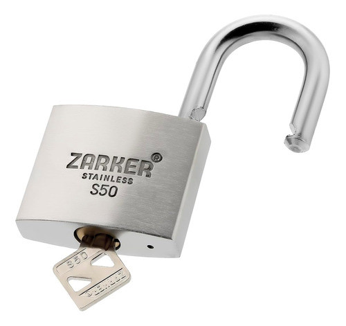 Candado Zarker S50 Acero Inoxidable/2inch/alta Seguridad 0