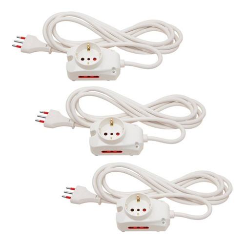 Alargue Conatel 3 Metros 1 Schuko 2 Linea Modular Zapatilla 0