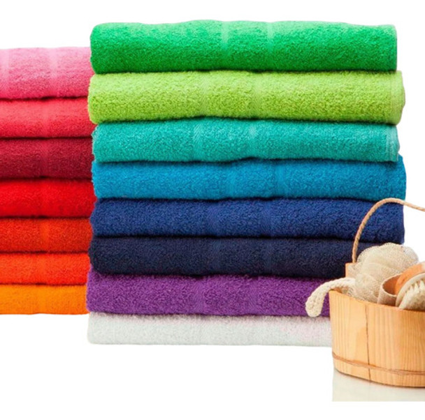 Juego De Toalla Y Toallón 100% Algodón Suelto X 6 Surtido 0