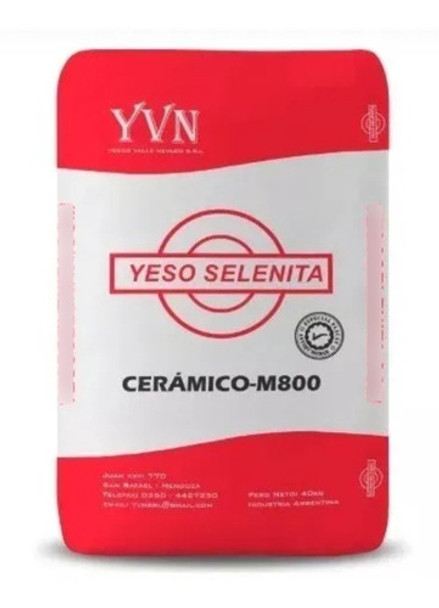Yeso Cerámico Selenita Bolsa De 40 Kg.Zona Sur 0