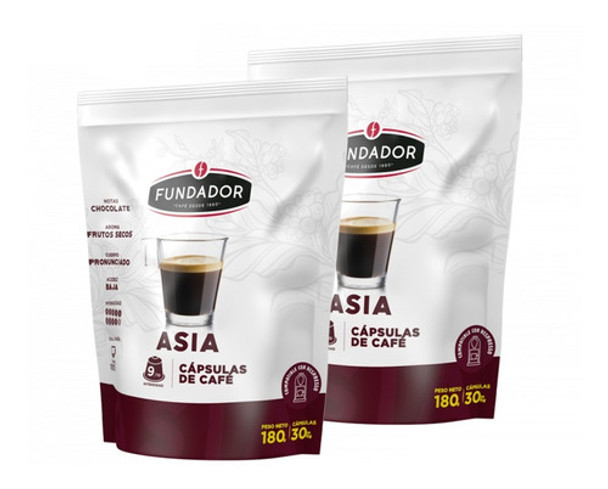 60 Cápsulas Café Asia Compatible Nespresso® Café Fundador 0