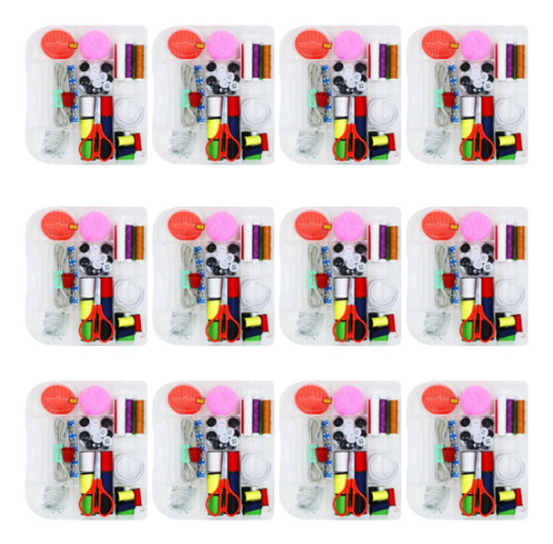24 Kit Estojo De Costura Completo Pequenos Reparos Atacado 0