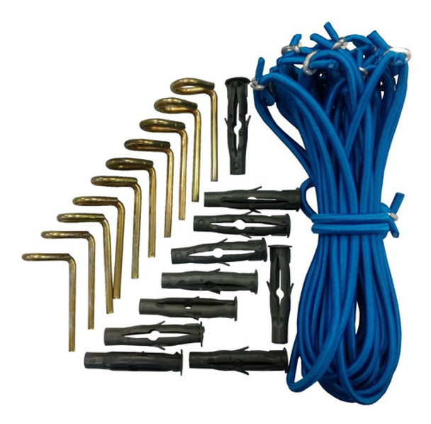 Extensor + Pino + Bucha Para Piscinas Kit 25 Peças 0 Extensor + Pino + Bucha Para Piscinas Kit 25 Peças 0