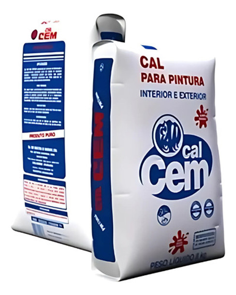 Cal Pintura En Polvo Bolsa 8 Kg Con Fijador Oferta | Km 0