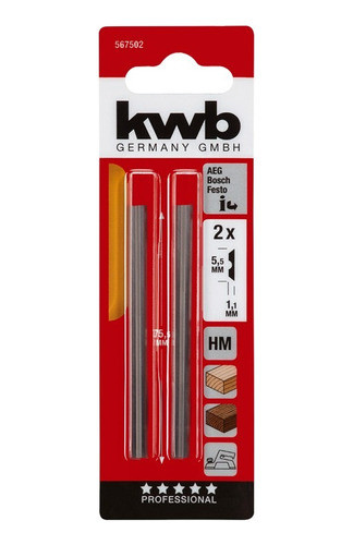 Cuchilla Para Cepillo 82mm Kwb Madera 49568302 0