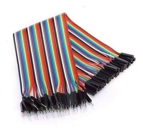 Cables Macho Hembra 40 X 20cm Dupont Arduino Protoboard 0