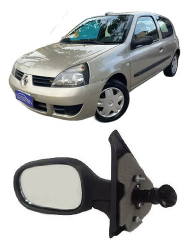 Espejo Izquierdo Lado Conductor Manual Para Clio Modelo 2003 0