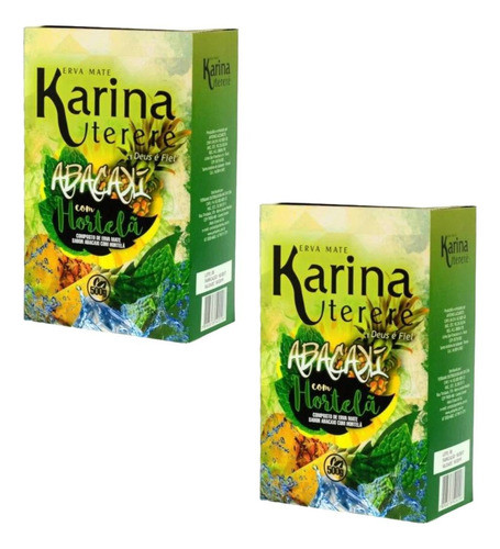 Kit 2 Ervas Mate Tereré Abacaxi Com Hortelã 500 Gr - Karina 0