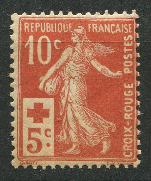Francia Sello Yvert 147 Mnh Semeuse Croix Rouge 1914 0