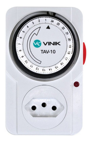 Timer Temporizador Analógico 24 Horas 110/220v 0