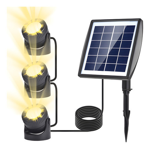 Lâmpada Externa Refletores De Jardim Solar Outdoor Waterproo 0