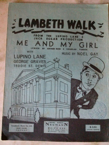 Partitura P/piano Lambeth Walk. 0
