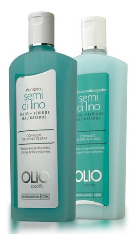 Kit Shampoo + Balsamo Semi Di Lino Olio 0