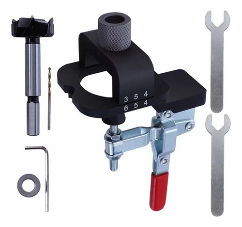 Kit De Gabarito De Dobradiça De 35 Mm Guia De Perfuração De 0