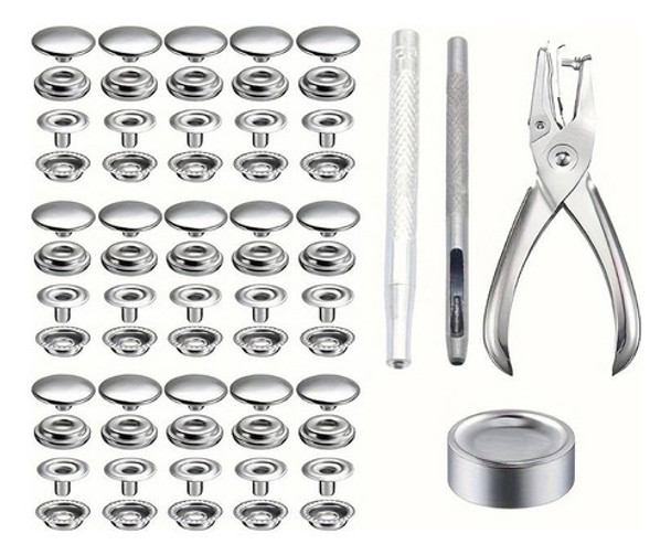 Set De 120 Broches A Presion Y 4 Herramientas Para Fijacion 0 Set De 120 Broches A Presion Y 4 Herramientas Para Fijacion 0