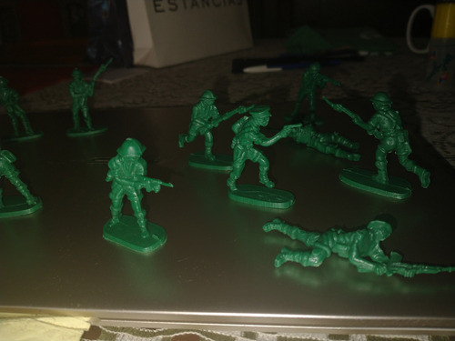Pelotón Soldaditos Ingleses Ww2 Años 80/90 Juguete Plastico 0
