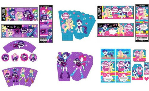 Kit Imprimible Candy Bar My Little Pony 0