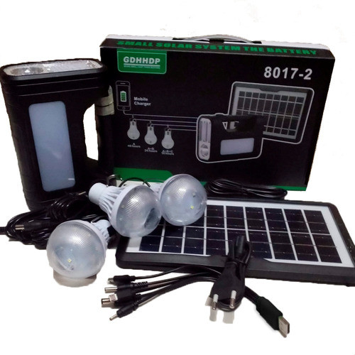 Kit Iluminación Recargable C/batería Panel Solar - Sas 0
