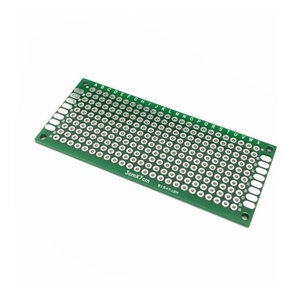 Pcb Placa Protoboard Doble 3x7 Cm Prototipo Fr4 Itytarg 0