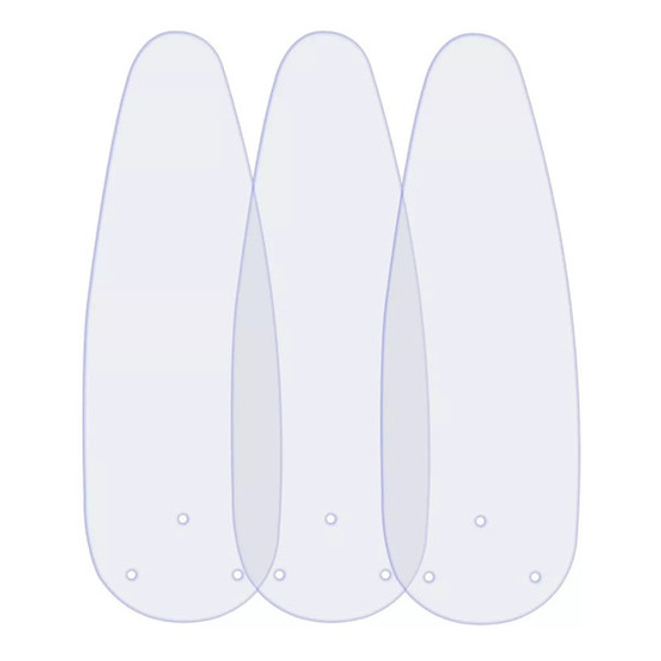 Kit 3 Jogo De 3 Pás Transparente Ventilador Teto Ventisol 0