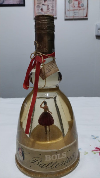 Antigua Botella Licor De Oro, Musical, Bols Ballerina, Año50 0