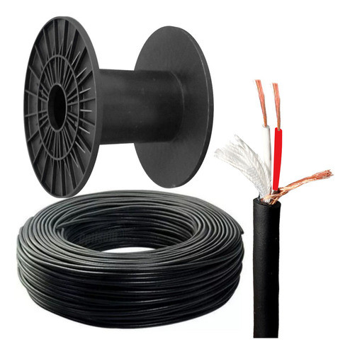 Cabo Microfone Balanceado Estereo Blindado Mxt - 100 Metros 0