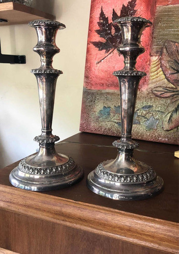 Candelabros Freccero Plata Antiguos 0