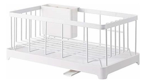 Yamazaki Home 2875 Tower Wire Dish Dish Rack Blanco 0