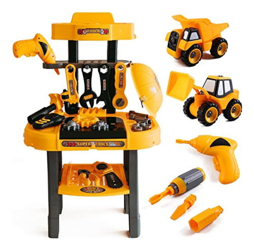 Banco De Trabajo Y Kit De Herramientas Para Niños 0