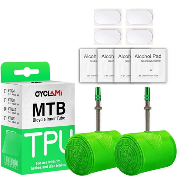 Paquete De 2 Neumáticos De Bicicleta De Montaña Con Cámara D 0