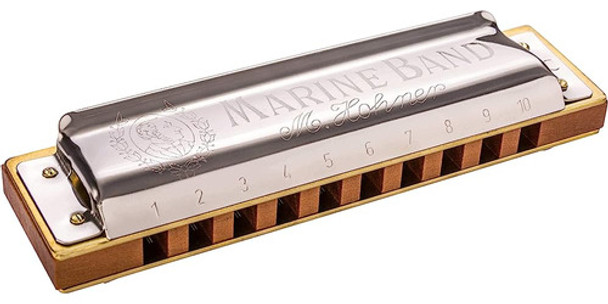 ~? Hohner 1896bx Marine Band Harmonica, Key Of B Natural Min 0