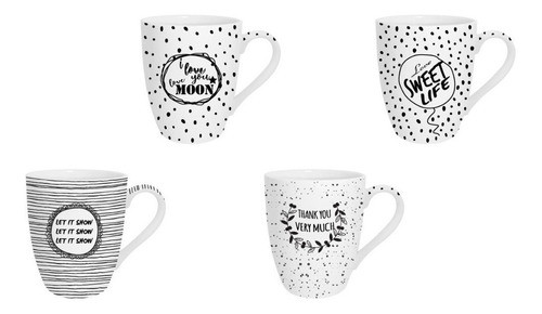 Mug Bombe 340ml Blanco/negro 0