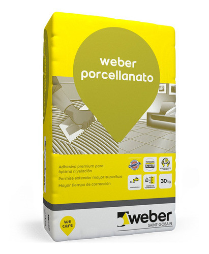 Weber Porcellanato  30 Kg Gris 0