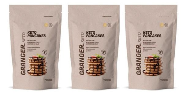 Keto Pancakes X400gr 16uni Harina Caju Almendra Proteína X3 0 Keto Pancakes X400gr 16uni Harina Caju Almendra Proteína X3 0