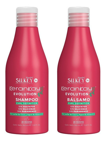 Shampoo + Balsamo Silkey Kerankaye Evolution Curl X 350 Ml 0