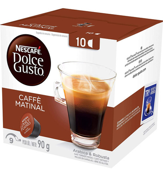 Cápsulas Dolce Gusto Café Matinal Caja 10 Unidades 0