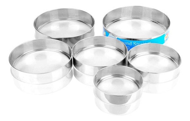 Cernidor Tamizador Colador Harina 6 Piezas Acero Inoxidable 0