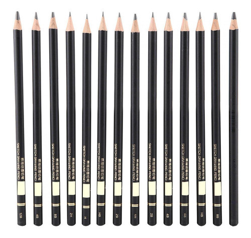 Conjunto De Esboço De Desenho 29pcs Lápis De Carvão Com Arte 0