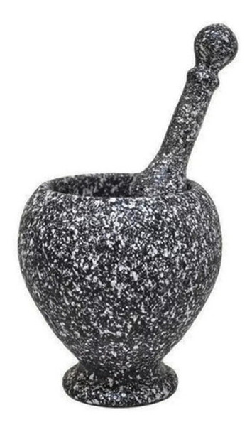 Mortero Chico De Plástico Macizo Con Machacador Cocina Pison 0