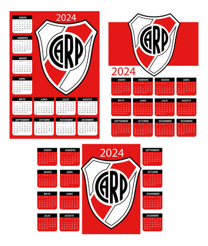 Kit Calendarios Imprimibles Y Editables River Plate Pdf Y Ai 0